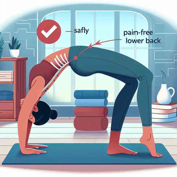 요가 브릿지자세 중 허리통증 없이 안전하게 하는 팁