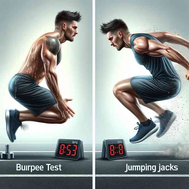 버피테스트와 점핑잭을 함께 했을 때의 차이