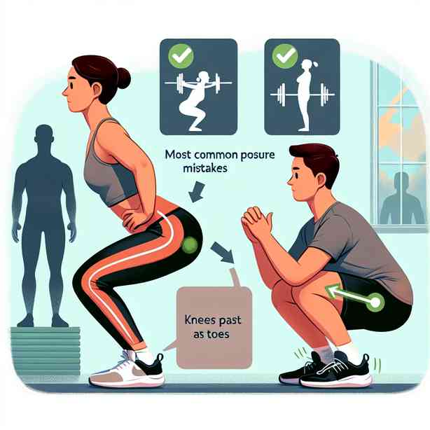 스쿼트 초보가 가장 많이 하는 자세 실수