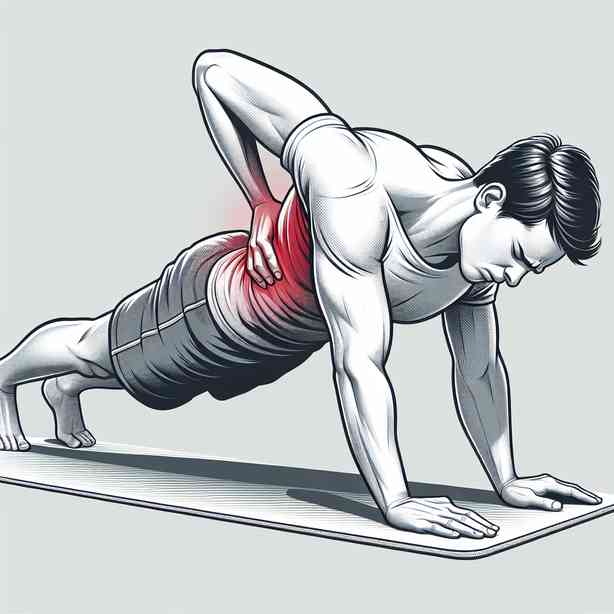 플랭크 자세에서 허리 아프면 바로 수정해야 하는 포인트