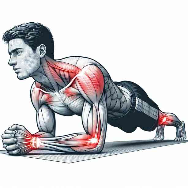 플랭크 자세에서 팔이 떨리는 이유와 근육 자극의 관계