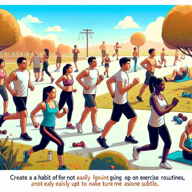 운동 루틴을 쉽게 포기하지 않는 습관 만들기