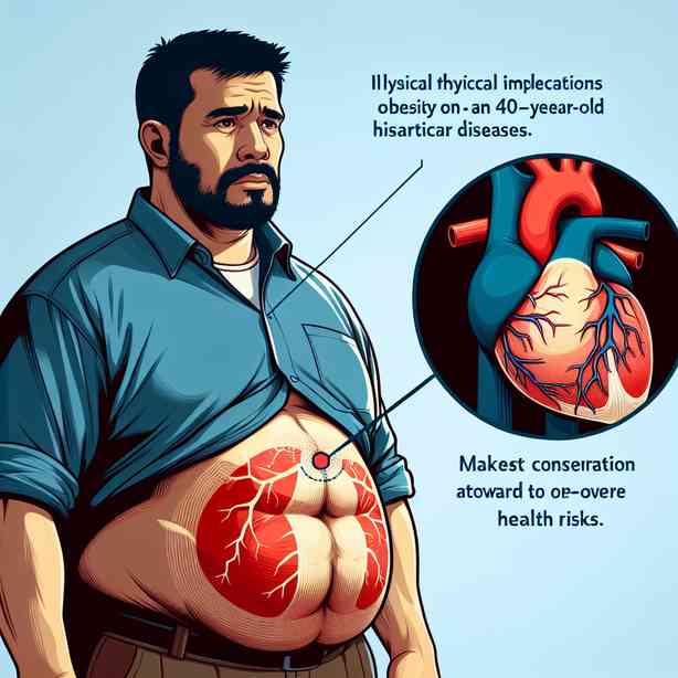 40대 남성 복부비만이 심혈관 질환에 미치는 위험