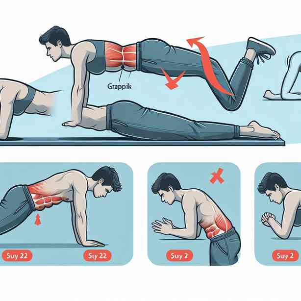 플랭크 중 허리라인이 무너지는 이유와 교정 팁